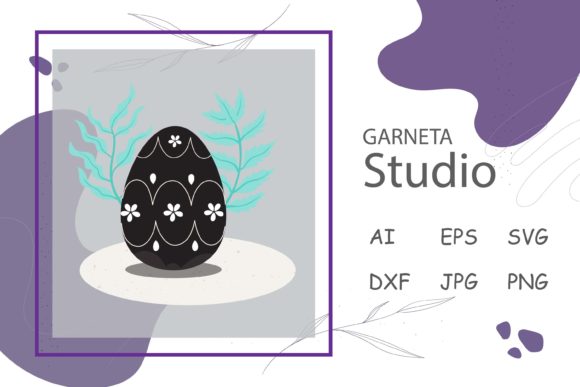 Easter Egg Sunday Graphics for Handmade and Print Projects