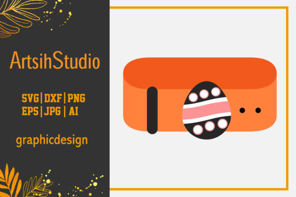 Easter Icon Belt Egg Design Vector Art – A Versatile Freebie for Seasonal Graphics