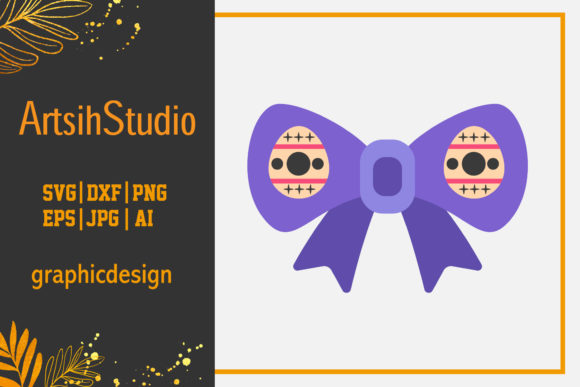 Easter Icon Design Ribbon Egg Vector Art: A Festive Freebie for Branding and Packaging