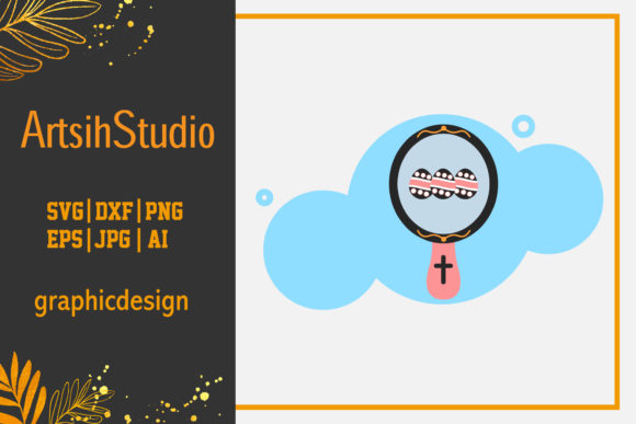 Easter Icon Vector Art Mirror Egg Design – A Versatile Graphic for Handmade Creations