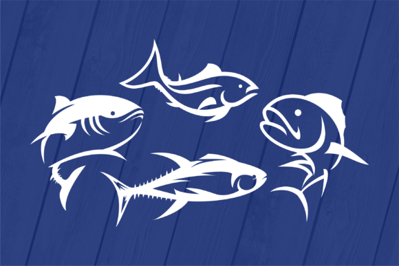 Fish Logo: A Modern Graphic Design Asset for Content Creators