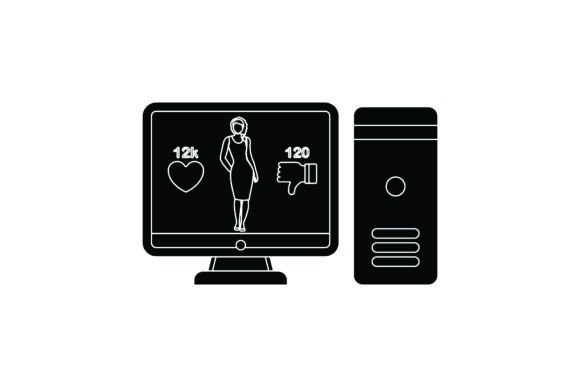 Flat Computer Icon Dislike Black Filled: A Designer’s Perspective