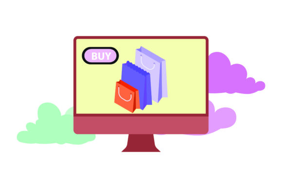 Flat Icon Laptop Buy Pink – A Versatile Design Asset for Modern Branding