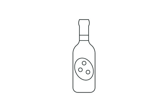 Flat Illustration Easter Bottle Funny Review for Embroidery Projects