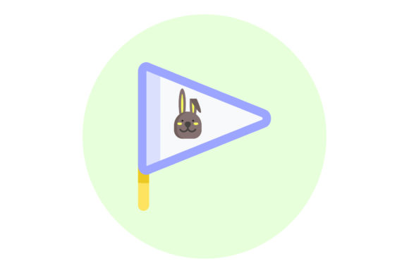 Flat Illustration Easter Flag: A Graphics Freebie for Creative Sellers