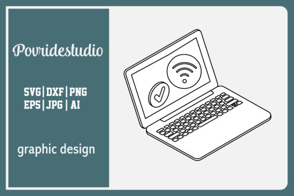Flat Illustration Laptop Internet Funny: A Graphic Freebie for Branding Creativity