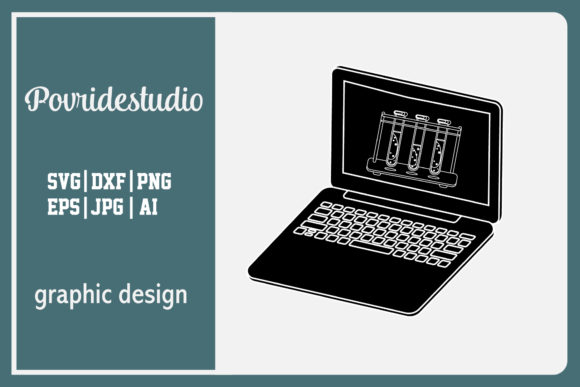 Flat Illustration Laptop Potion Black Review