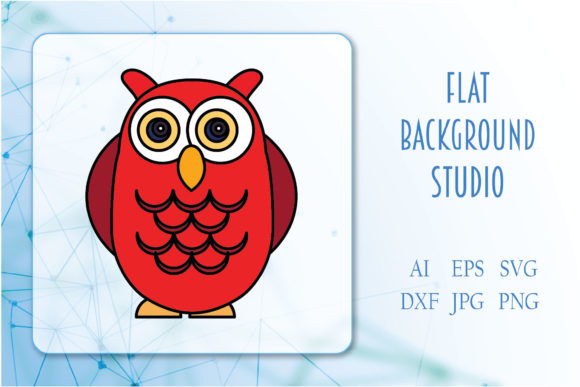 Icon Animal Owl Line Style: A Versatile Graphic Freebie for Small Business Branding