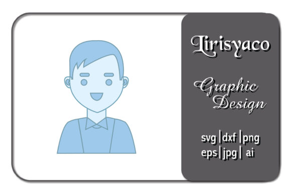 Icon Character Male Blue UI Style – A Versatile Freebie for Content Creators