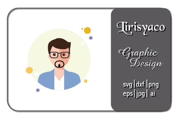 Icon Character Man Circle Bubble Style: A Versatile Graphic Design Freebie for Digital Sellers