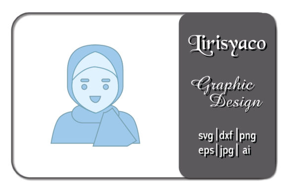 Icon Character Veil Blue UI Style – A Versatile Graphic Freebie for Modern Branding