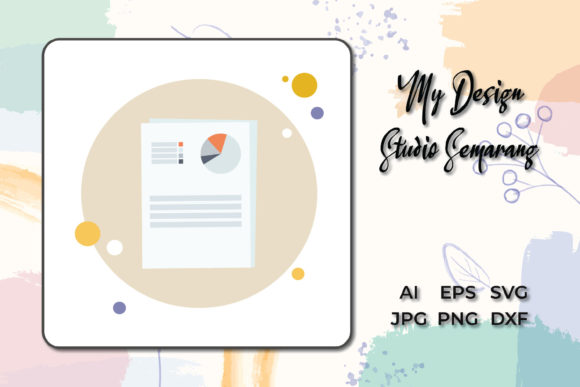 Icon Office Paper Chart Circle Bubble: A Freebie Graphic for Creative Sellers