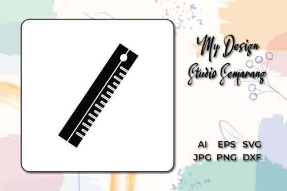Icon Office Ruler Material Fill Style: A Versatile Graphic Design Freebie