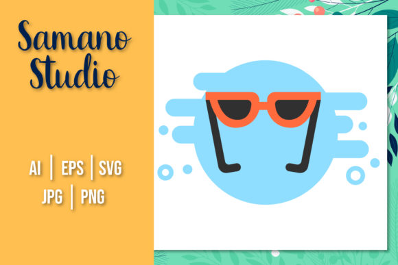Travel Icon Art Sunglasses Design Vector Review for Real Embroidery Projects