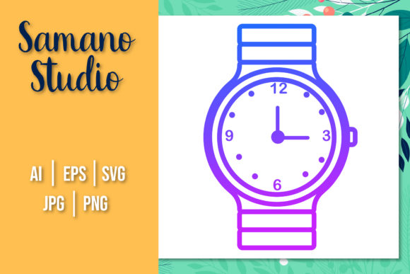 Travel Icon Design Gradient Line Watch Review